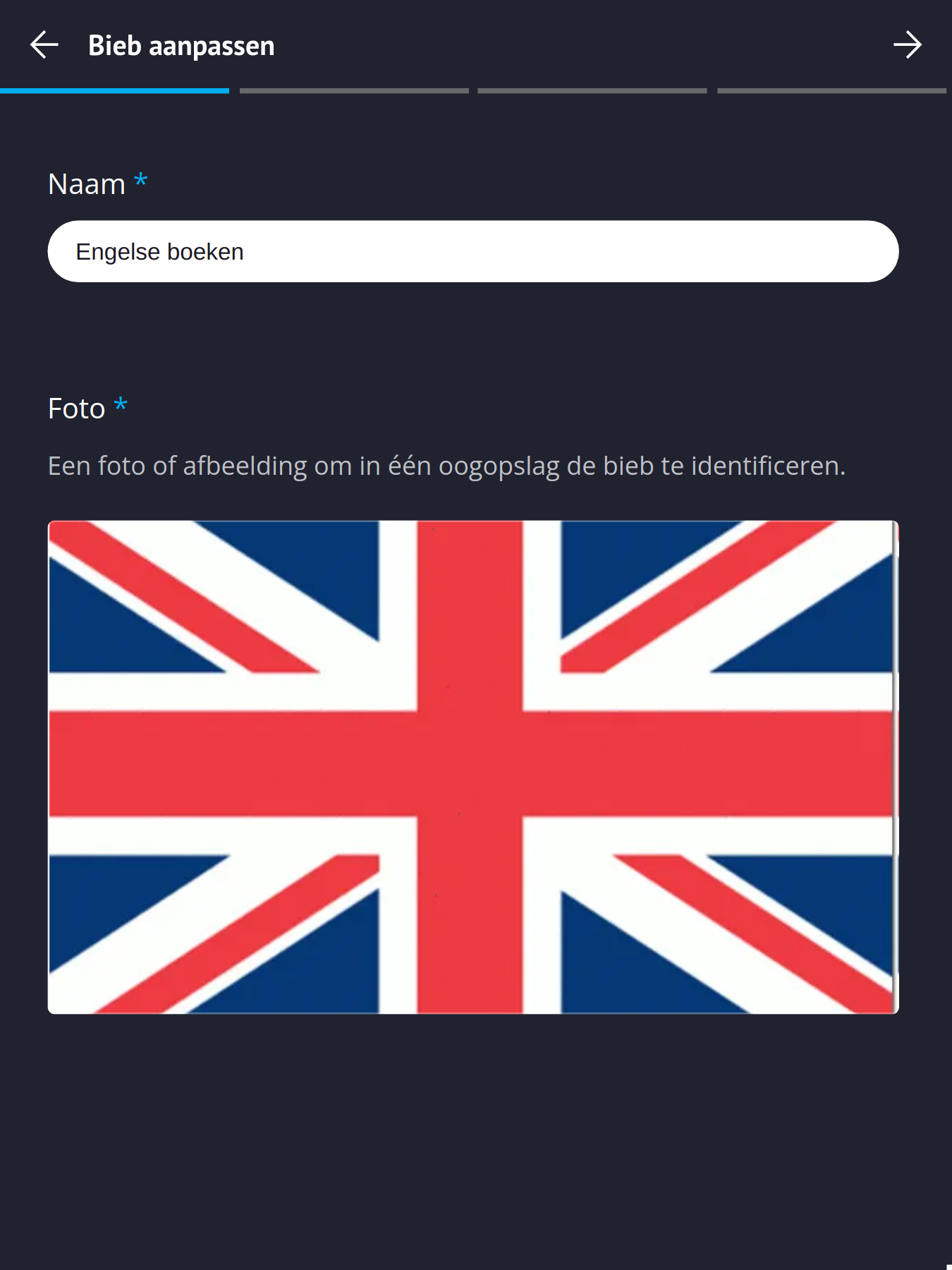 Screenshot bieb toevoegen