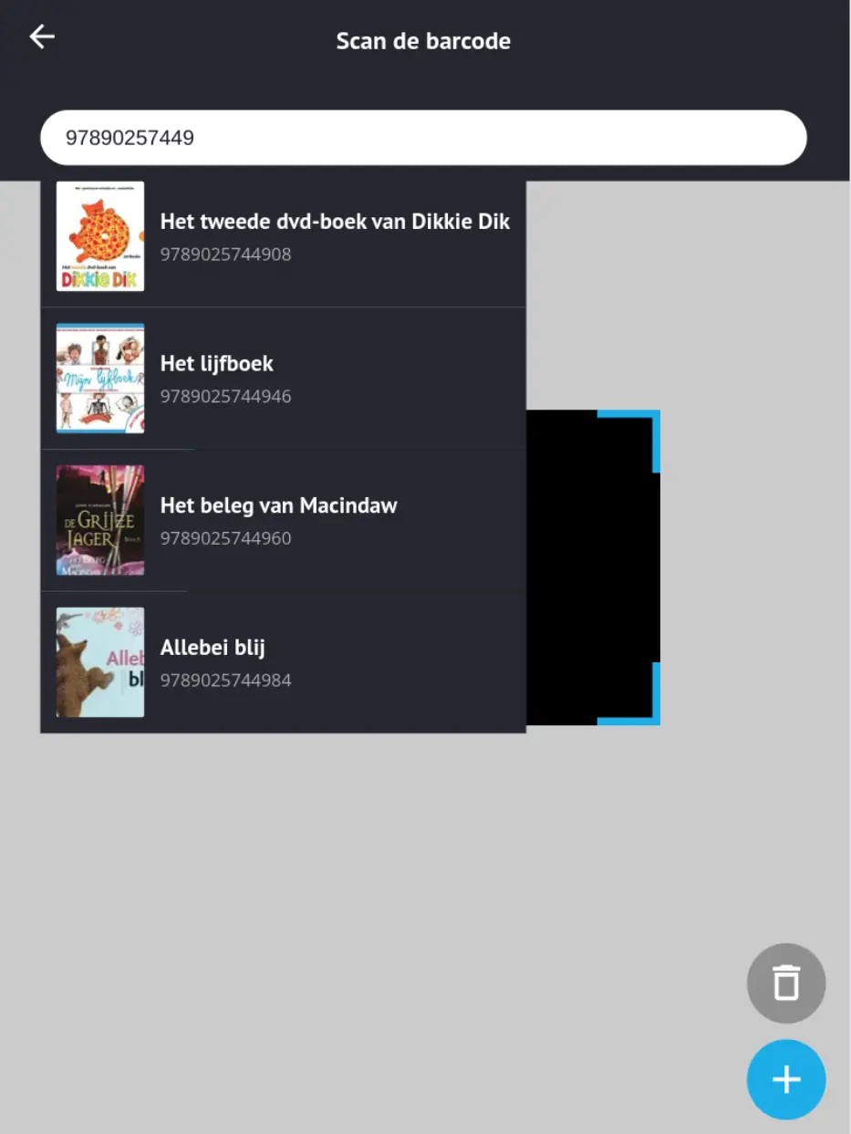 Screenshot bieb inscannen
